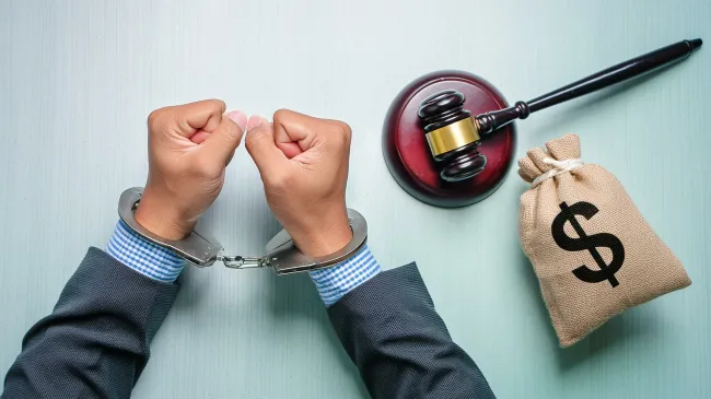 Gavel handcuffs lawfare